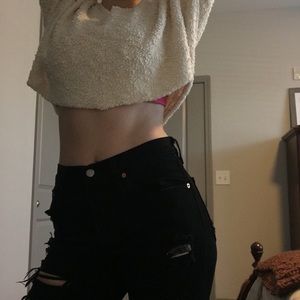 Levis 501 Distressed Denim Jeans